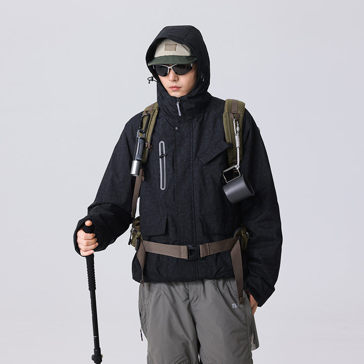 Men's Urban-Technical Field Parka with high closing collar, angled chest pocket and concealed zippers Mune Fashion