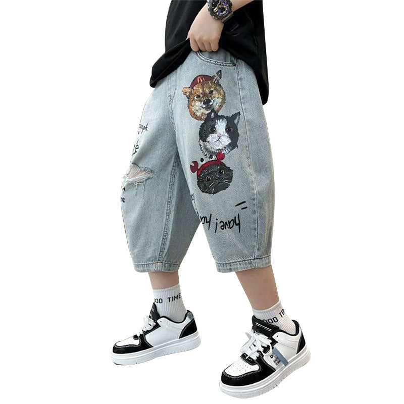 Unisex loose Denim Pants Mune Fashion