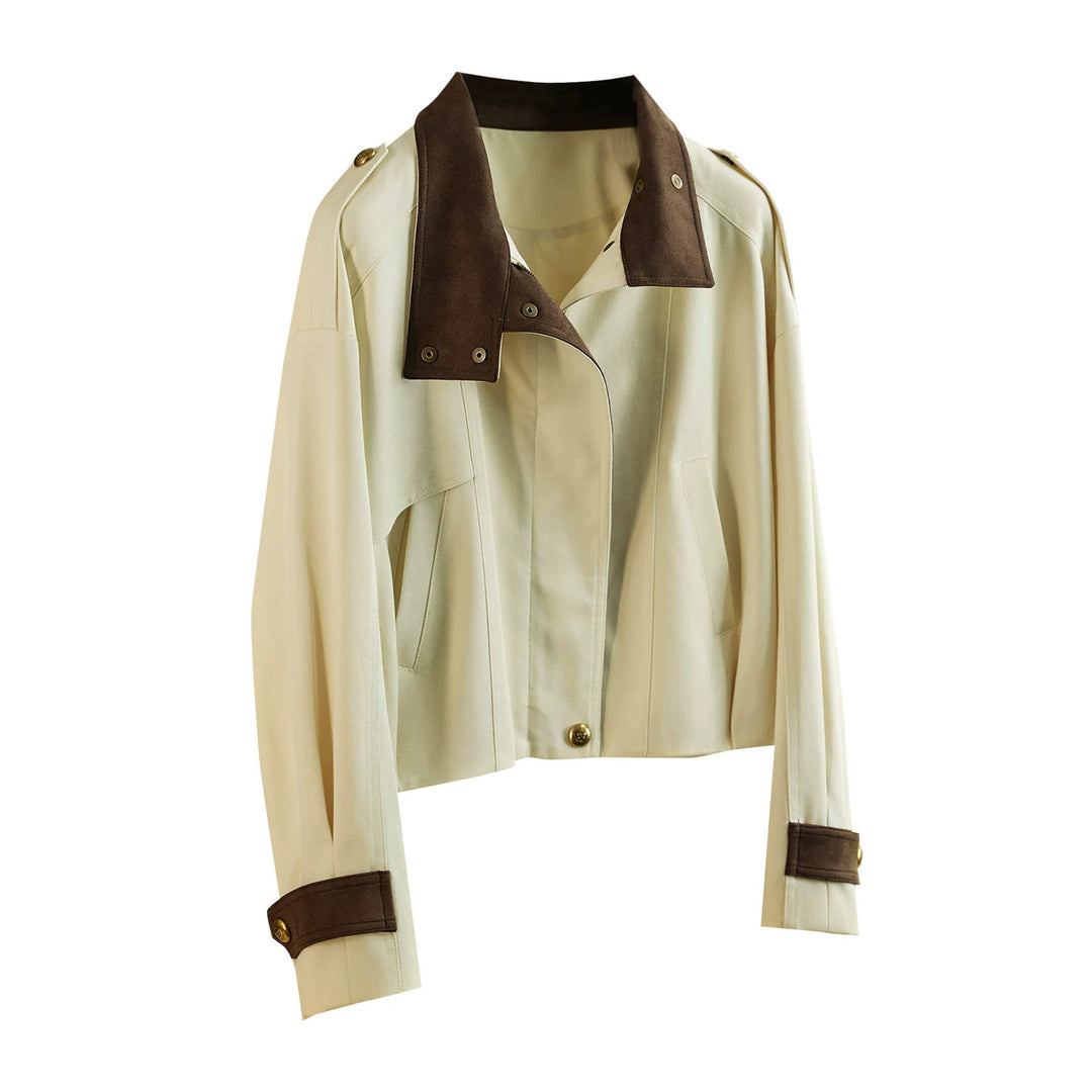 Women's stylish and elegant short jacket with velvet collar Mune Fashion