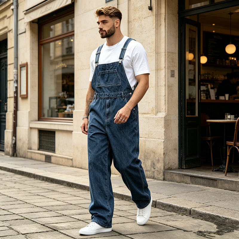 Men's Casual Jeans Overalls Mune Fashion