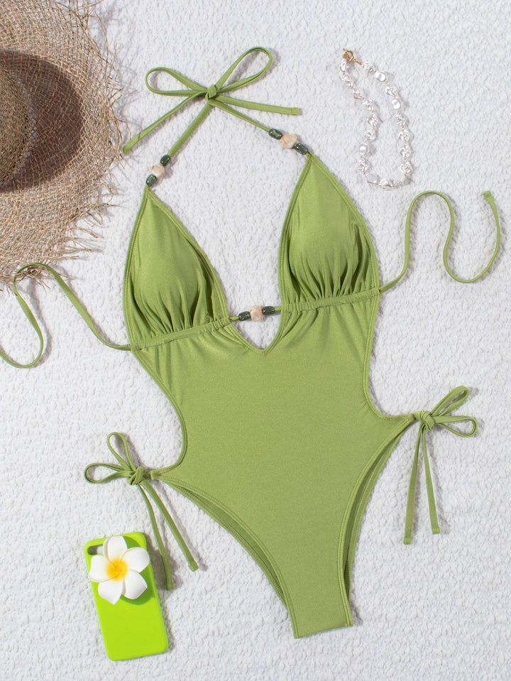 Ladies triangle swimsuit with ties Mune Fashion
