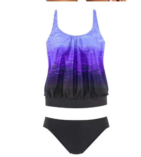 Women's Simple Swimsuit with Flowing Cut Mune Fashion