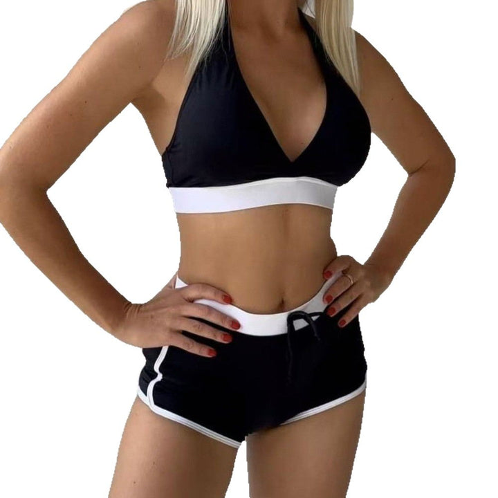 Ladies' sport bikini set with adjustable top and high waist Mune Fashion