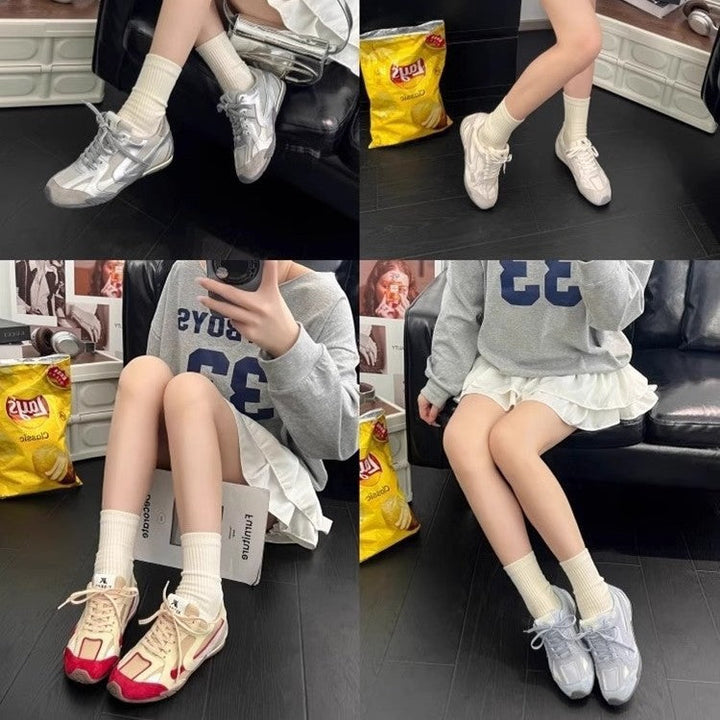Women's Sporty Sneakers with Breathable Upper Material and Padded Insole Mune Fashion