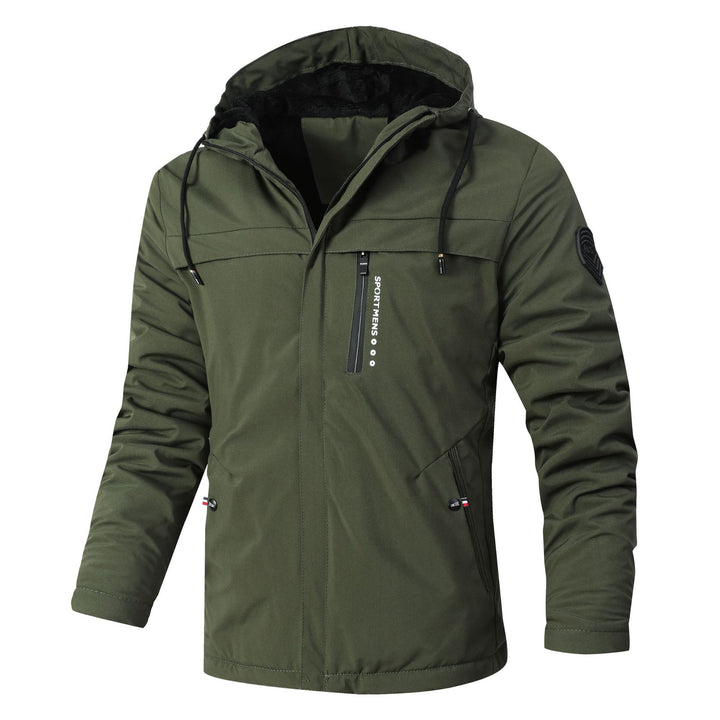 Men's Urban Softshell Parka with Teddy Fleece Lining, Concealed Zipper and Chest Pocket Mune Fashion