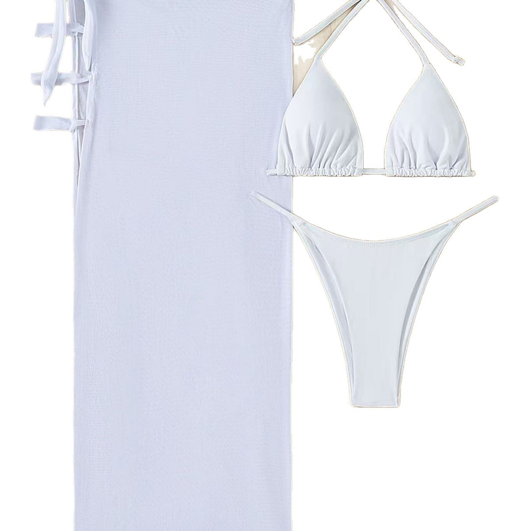 Women's Triangle Bikini Set with Elegant Wrap Look Mune Fashion