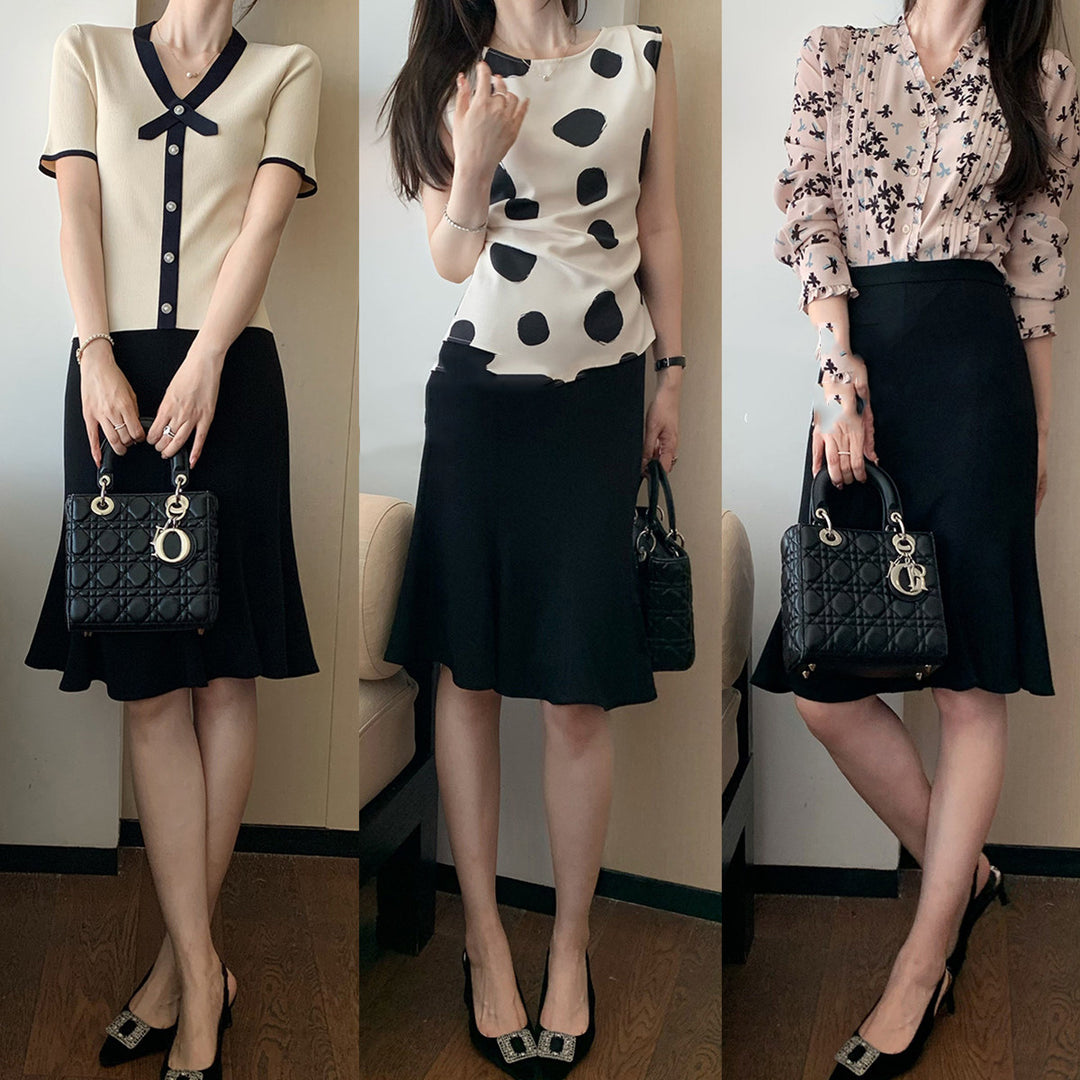 Women Elegant Tiered Skirt Mune Fashion