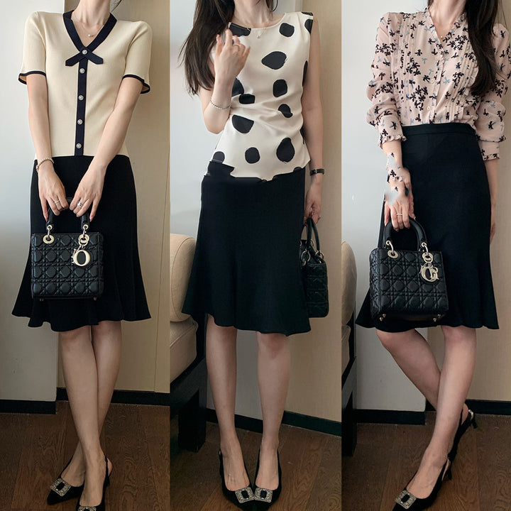 Women Elegant Tiered Skirt Mune Fashion
