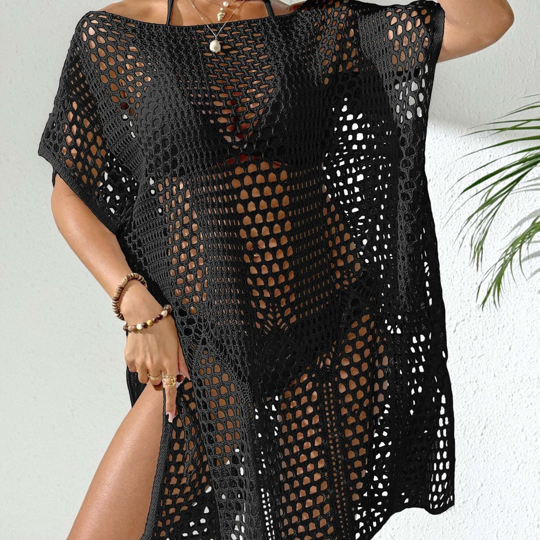 Women elegant crochet beach cover-up Mune Fashion
