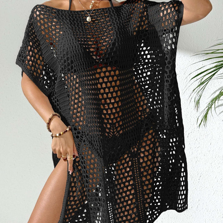 Women elegant crochet beach cover-up Mune Fashion