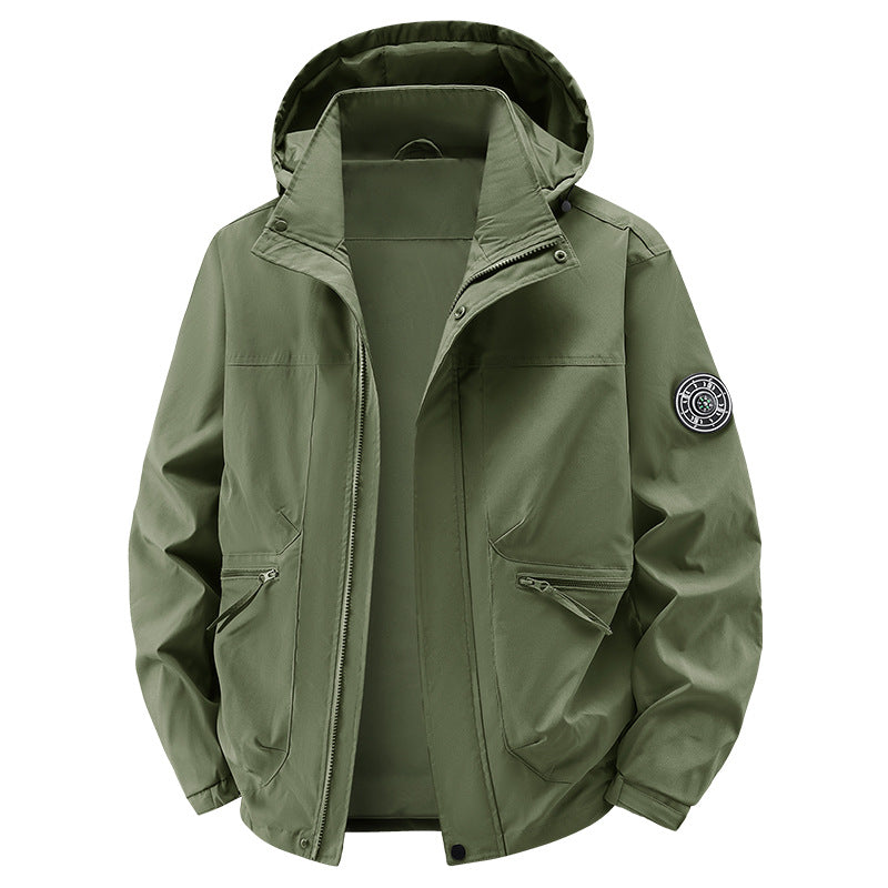 Men's Technical Weather Jacket with Removable Hood Mune Fashion