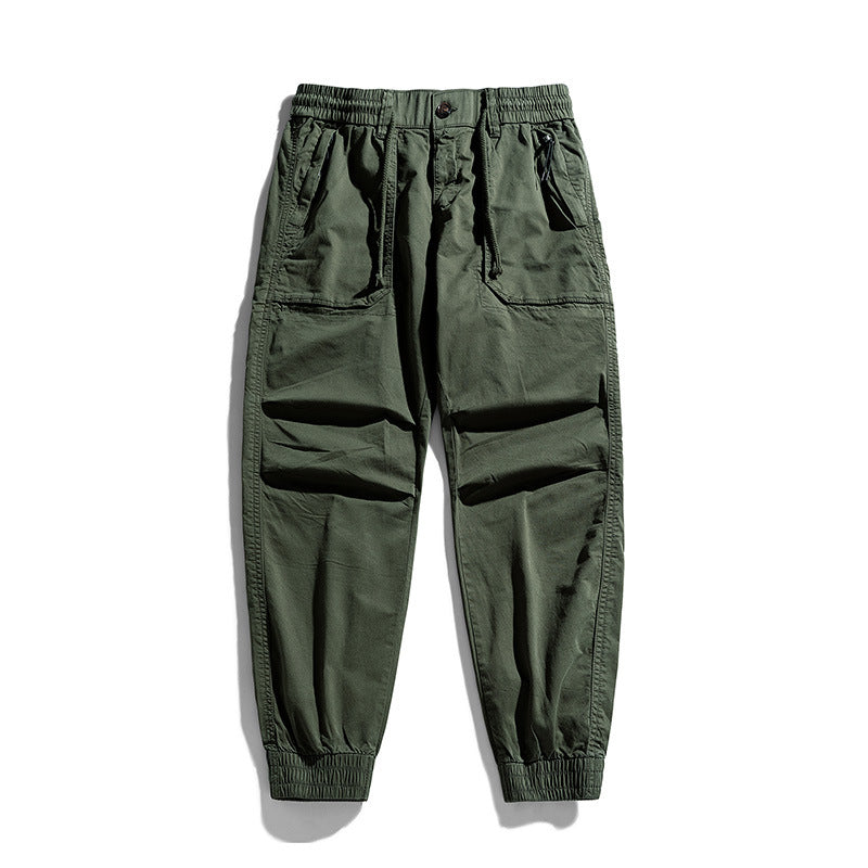 Men's Tapered Cargo Jogger with Elastic Comfort Waistband, Flap Pockets, and Ankle Cuffs Mune Fashion