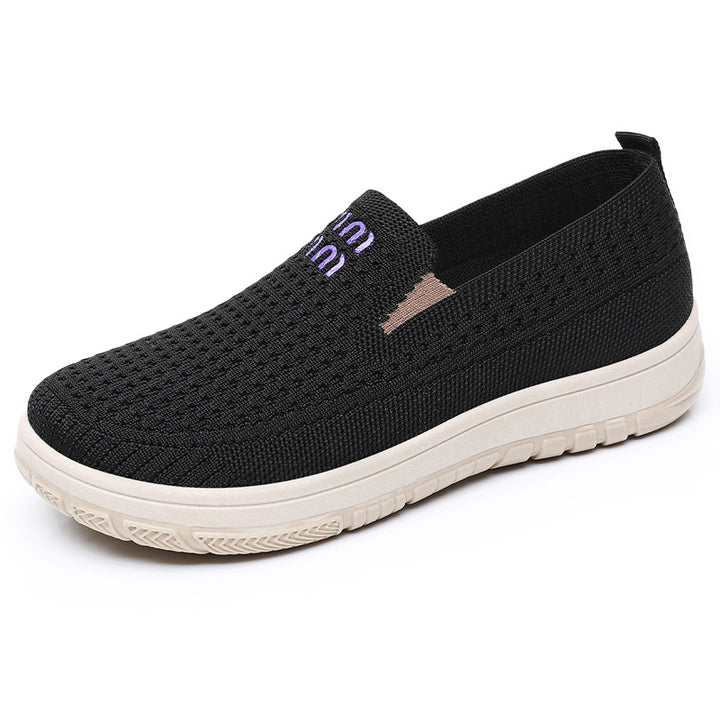 Women's seamless knitted slipper with elastic entry and orthopedic memory foam footbed support Mune Fashion