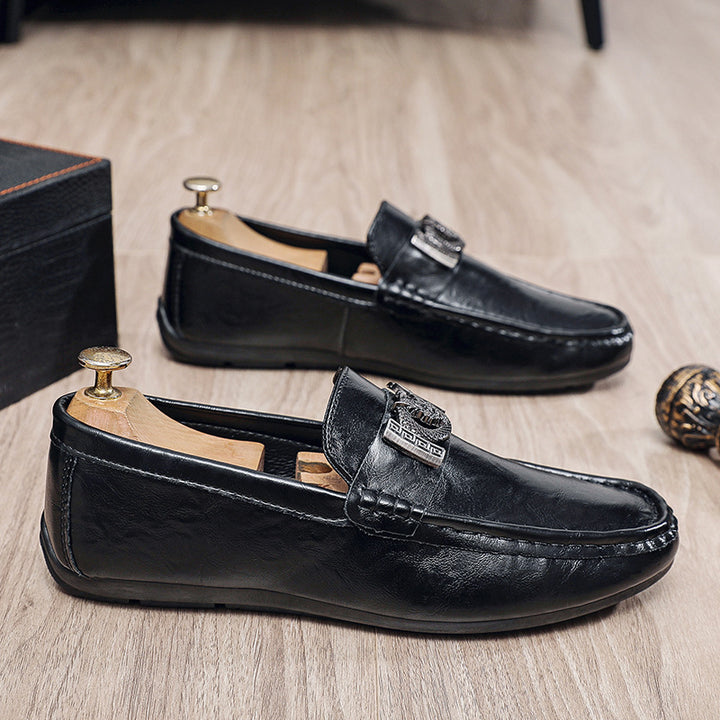 Men's Elegant Moccasins with Metal Details Mune Fashion