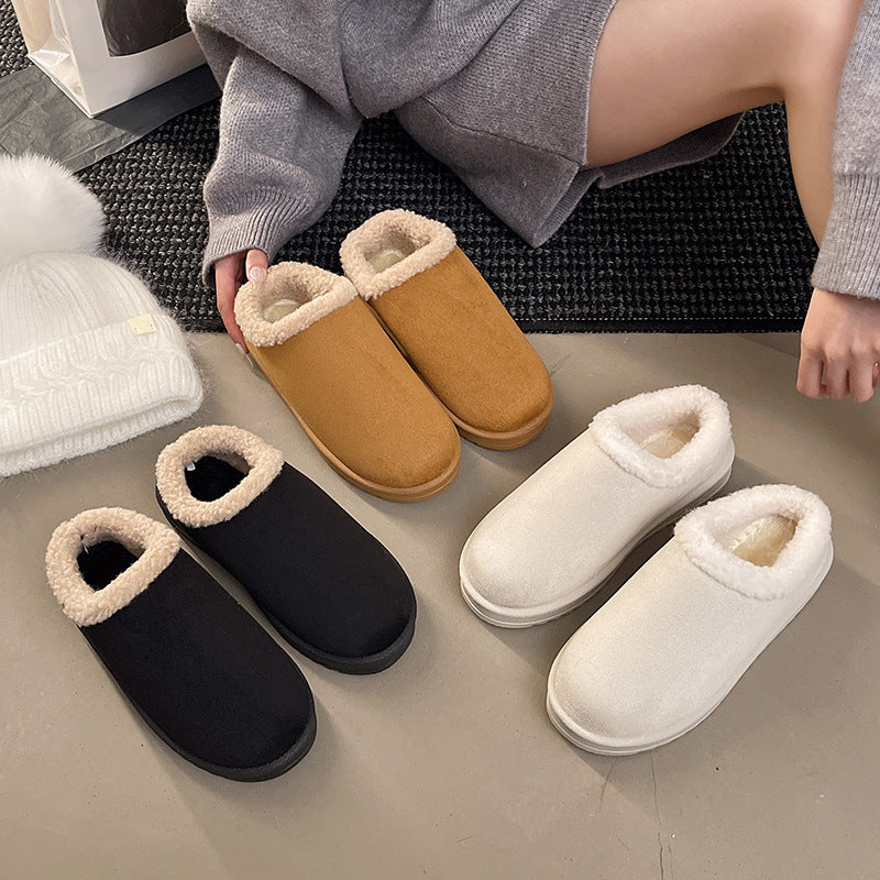 Women's Lined Mule Slippers with Faux Fur Lining and Non-Slip Rubber Sole Mune Fashion