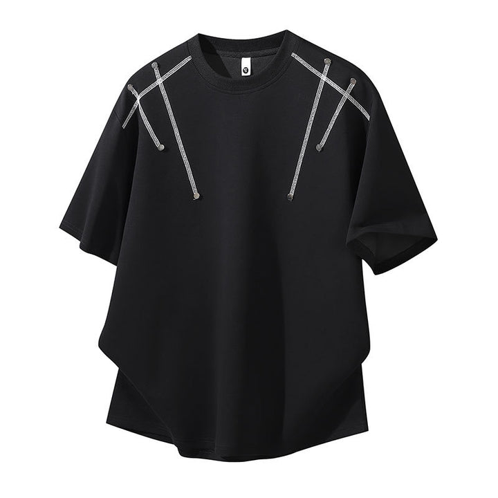 Women's Oversized T-Shirt with Unique Shoulder Details Mune Fashion