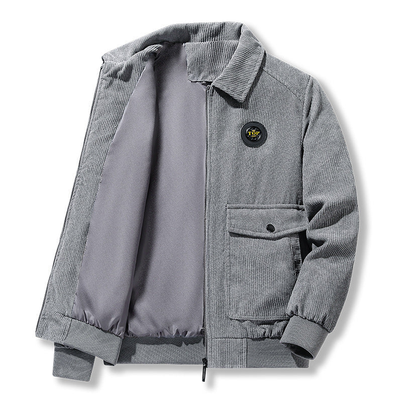 Men's fashionable cord jacket with practical pockets Mune Fashion