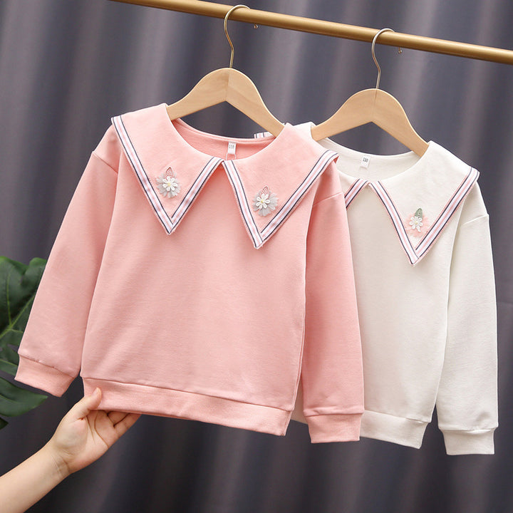 Women's sweatshirt with striking collar Mune Fashion