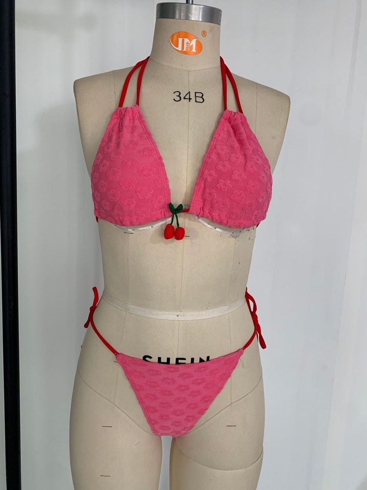 Women Triangle Bikini with playful decorative element Mune Fashion