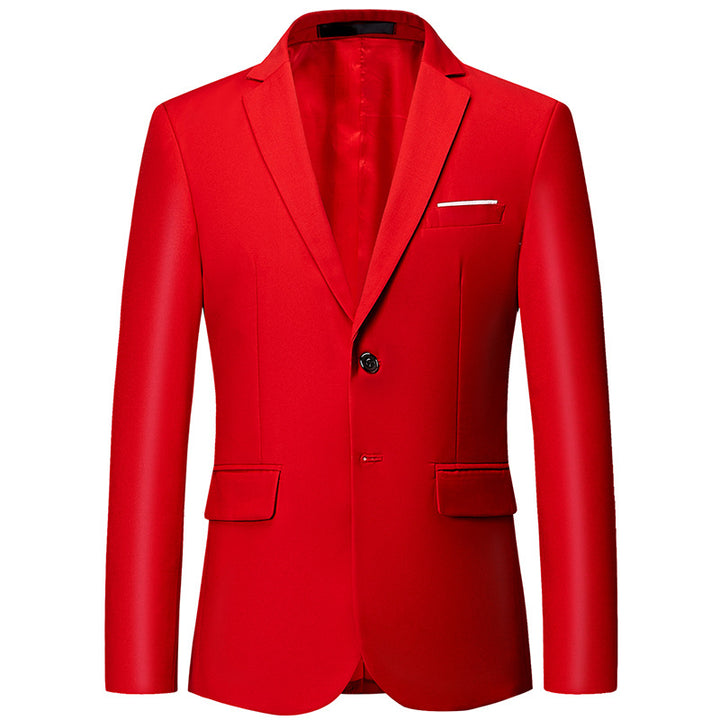 Men's slim-fit blazer with narrow silhouette, stretch content, and flap pockets Mune Fashion
