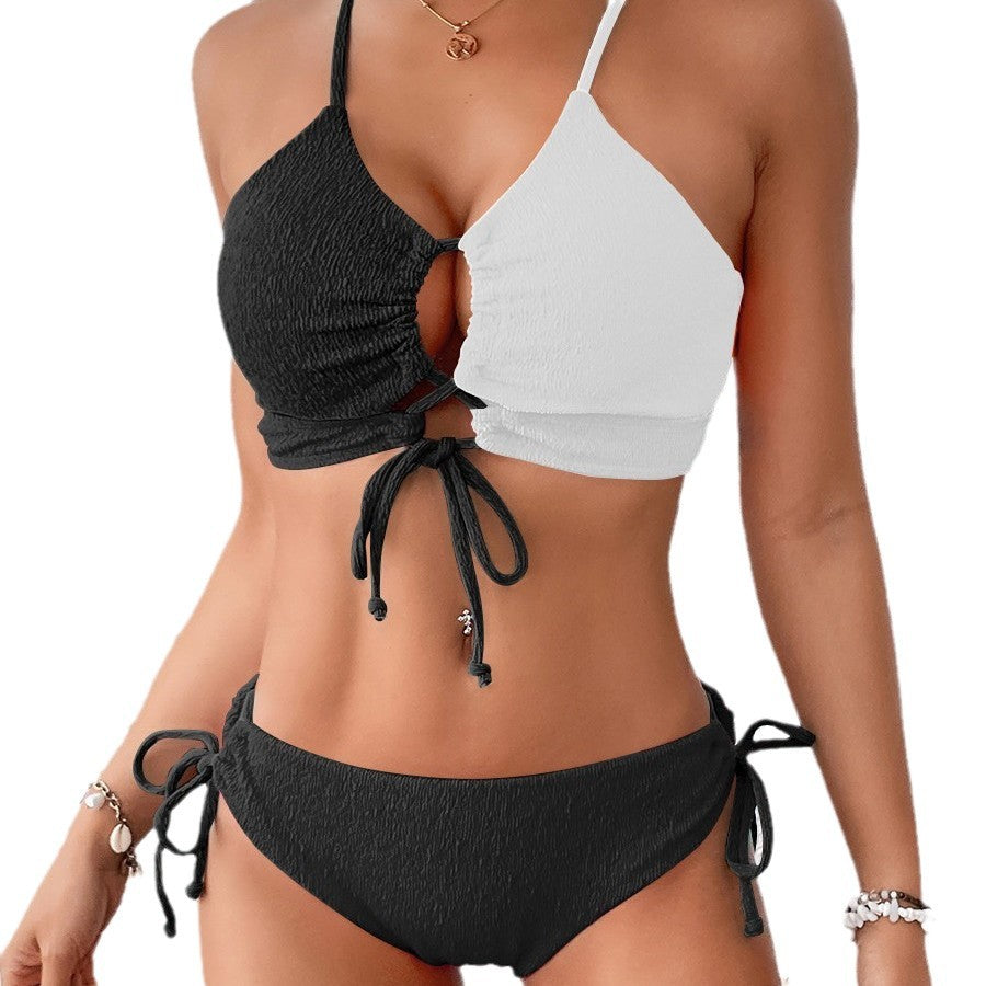 Women's bikini set with adjustable top and fashionable cut-out Mune Fashion