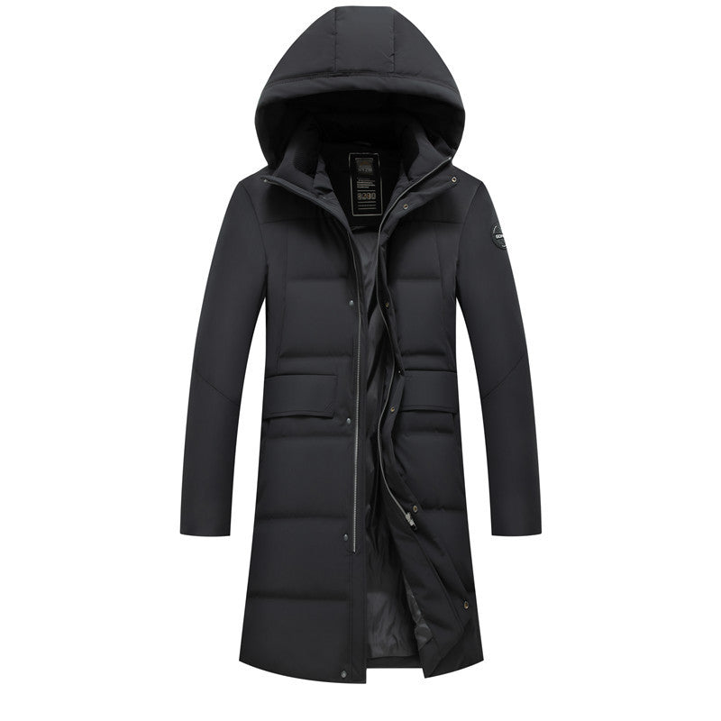 Men's waterproof thermal parka with hood, breathable quilted filling and extended cut Mune Fashion