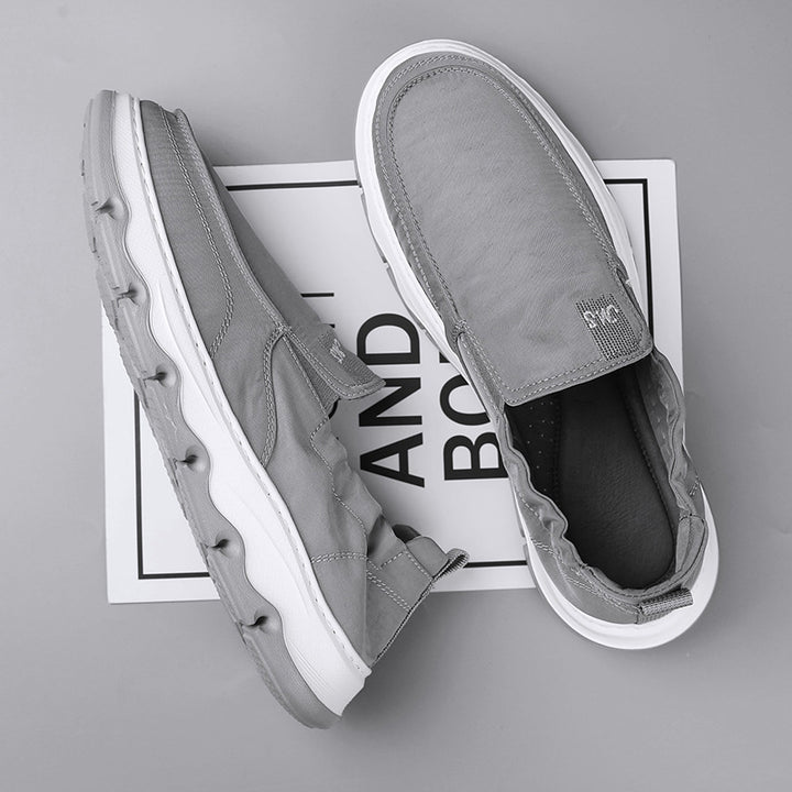 Men's elegant slip-on sneaker with elastic entry and shock-absorbing wave sole Mune Fashion