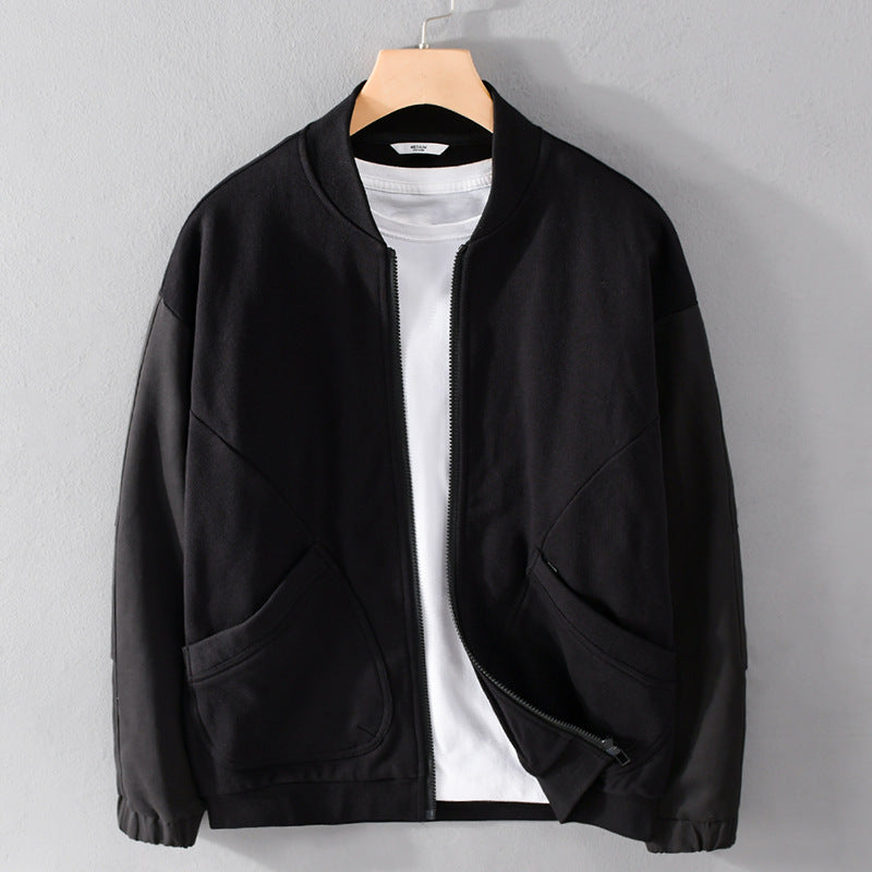 Men's light bomber jacket with contrasting sleeve inserts Mune Fashion