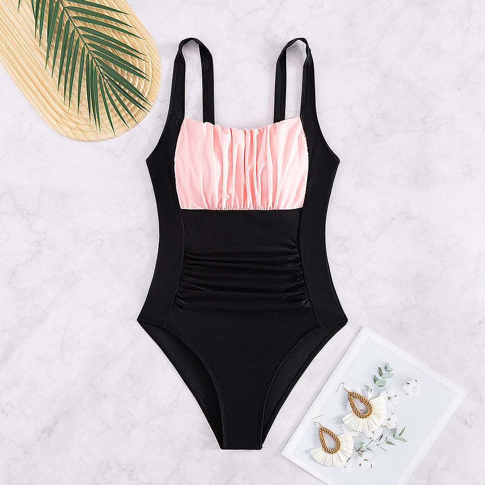 Women’s One-Piece Swimsuit with Fashionable Ruffle Details Mune Fashion