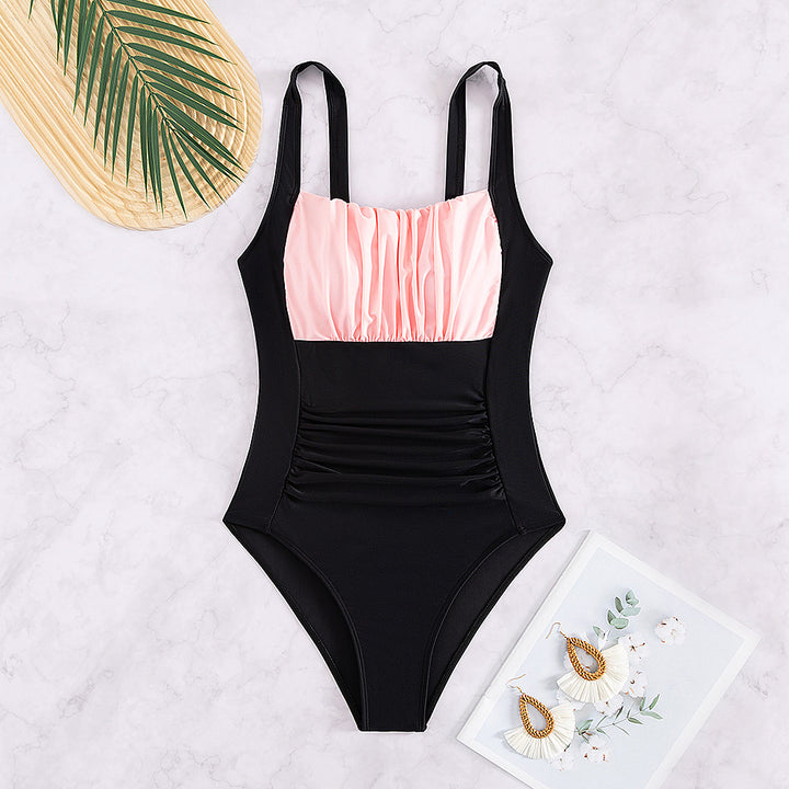 Women’s One-Piece Swimsuit with Fashionable Ruffle Details Mune Fashion