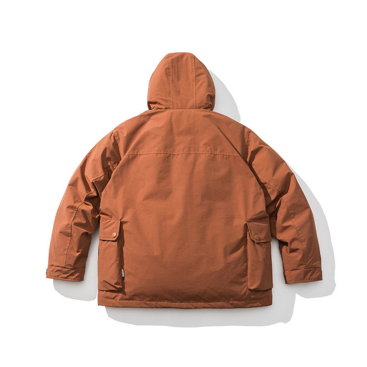 Unisex Boxy Thermo Parka with hood, two-way snap button placket and adjustable sleeve cuffs Mune Fashion