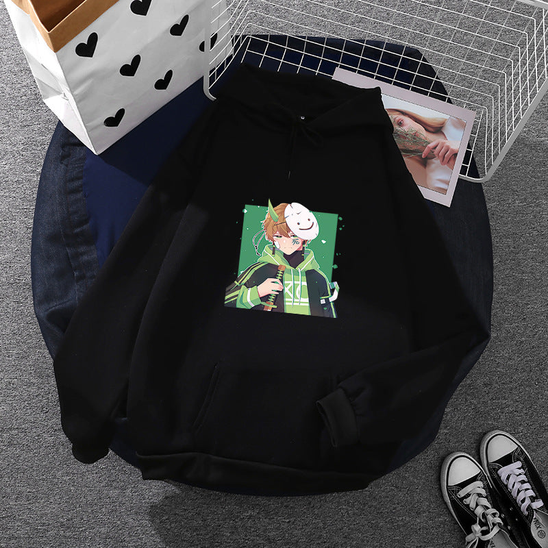 Women's hoodie with printed manga design and soft fleece lining Mune Fashion