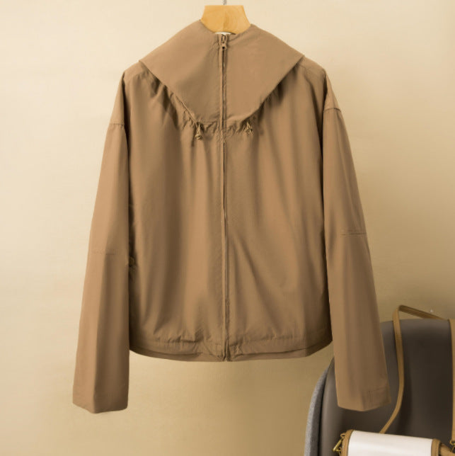 Women's Lightweight Water-Repellent Hooded Jacket Mune Fashion