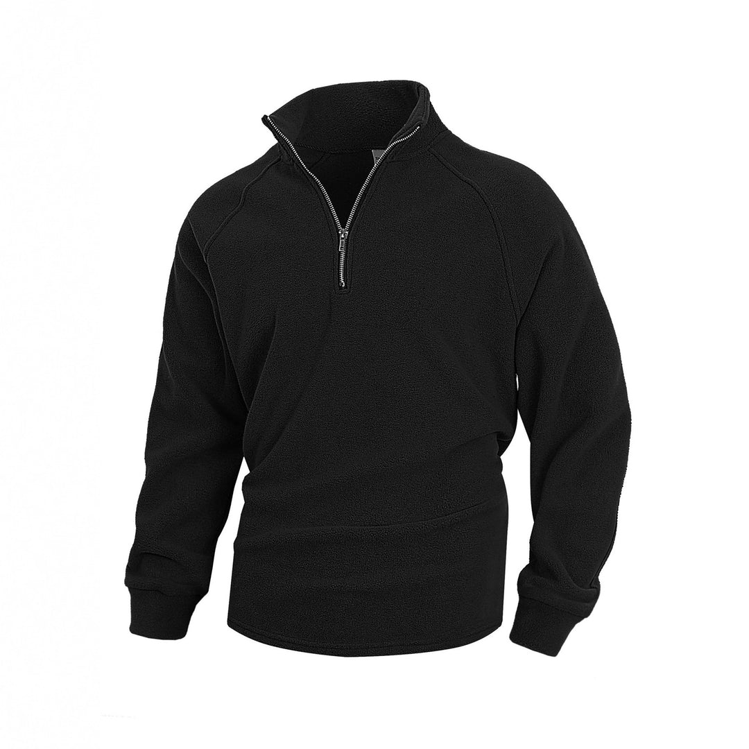 Men's fleece pullover with half zipper Mune Fashion