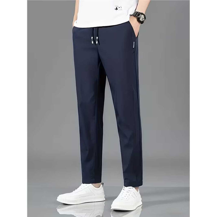 Men's Functional Sports Pants with Elastic Waistband and Side Zippers Mune Fashion