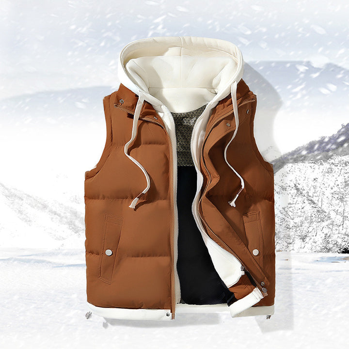 Men's Fashion Quilted Vest with Hood Mune Fashion