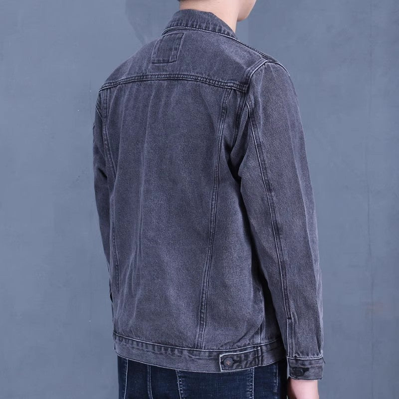 Men's Fashionable Denim Jacket in Vintage Style Mune Fashion