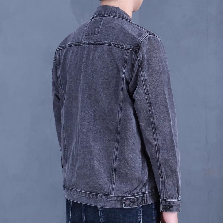 Men's Fashionable Denim Jacket in Vintage Style Mune Fashion