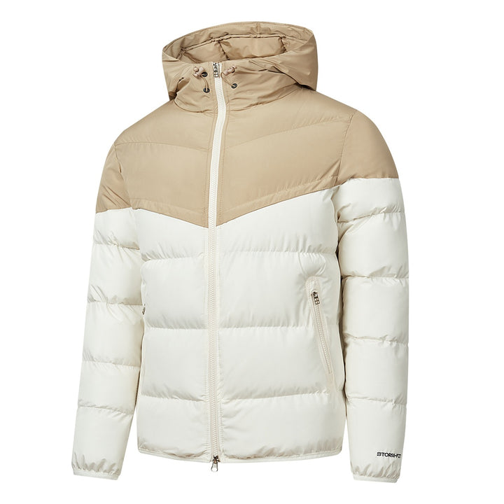 Men's Padded Hooded Quilted Jacket with Thermal Insulation, Two-Way Zipper & Concealed Zipper Pockets Mune Fashion