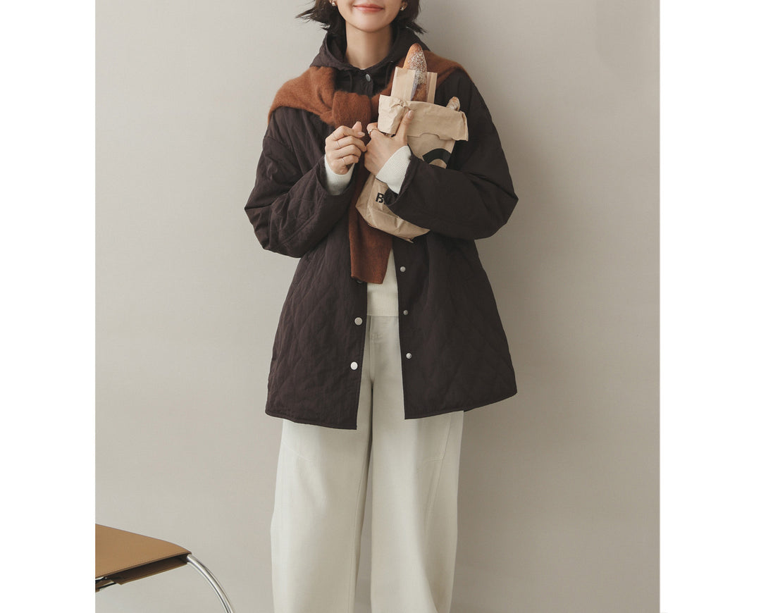 Women's Fashion Padded Jacket with Hood Mune Fashion