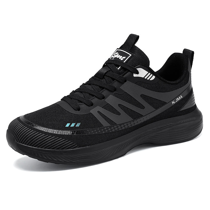 Men's nano lightweight breathable running sneakers with seamless knitted upper material, padded heel collar and reactive EVA cushioning Mune Fashion