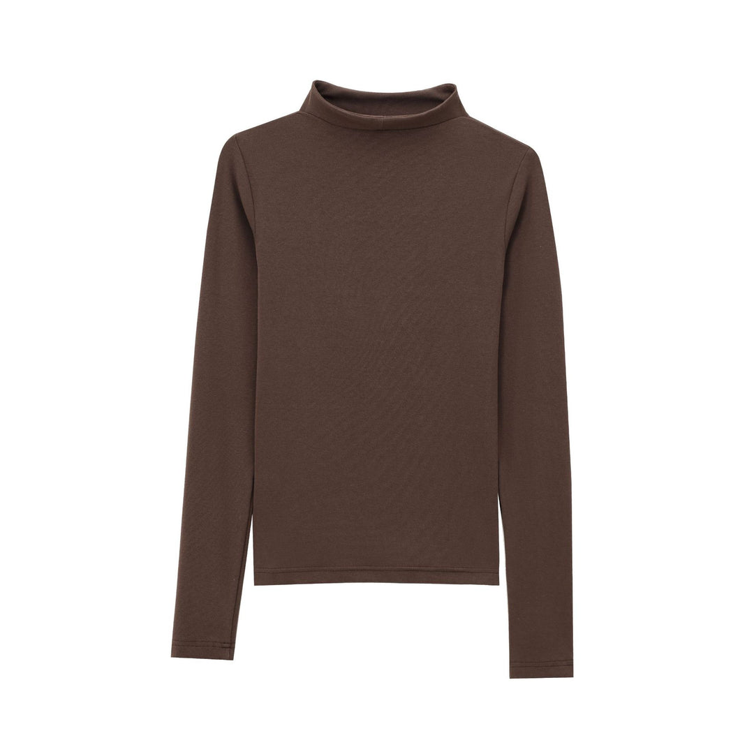 Women's narrow cut stretch roll-neck pullover made of fine knit Mune Fashion