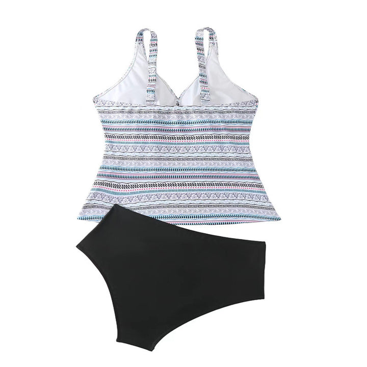 Women's tankini with adjustable straps and fashionable floral pattern Mune Fashion