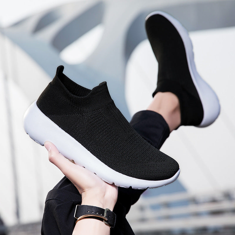 Unisex nan seamless sock sneaker with breathable three-dimensional knitted construction and shock-absorbing flex sole Mune Fashion
