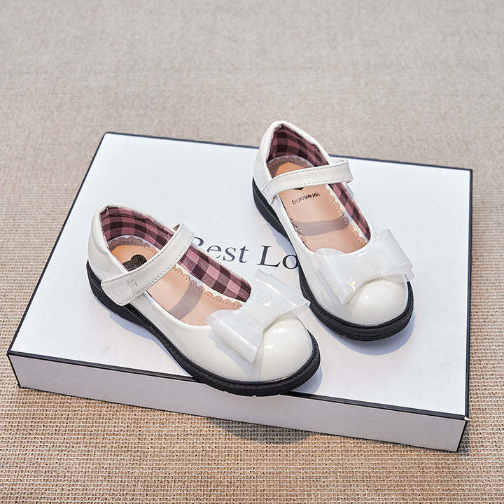 Girl's ballerinas with adjustable strap and bow detail Mune Fashion