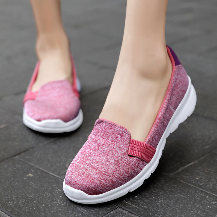 Women Lightweight Knit Slippers with Elastic Entry and Cushioned Comfort Sole Mune Fashion