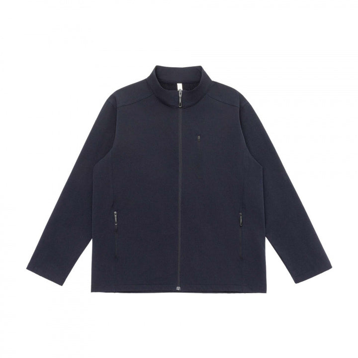 Unisex Light Tech-Fleece Zip Jacket with Stand-Up Collar, three Zip Pockets and Straight Cut Mune Fashion
