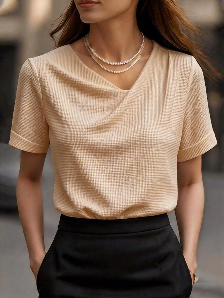 Women's wrap top with textured design Mune Fashion