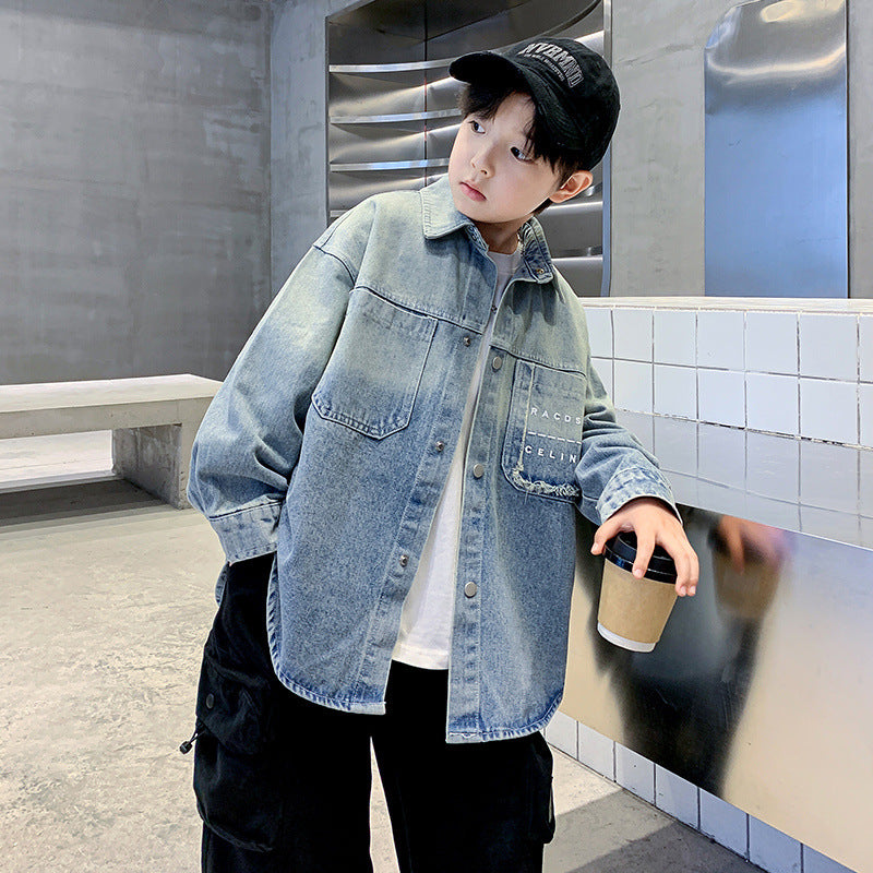 Boys casual denim jacket with stylish details Mune Fashion