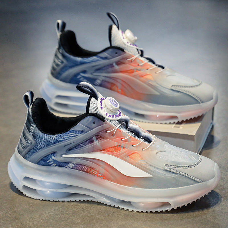 Unisex Transparent TPU Sneaker with visible air chamber and gradient mesh upper Mune Fashion